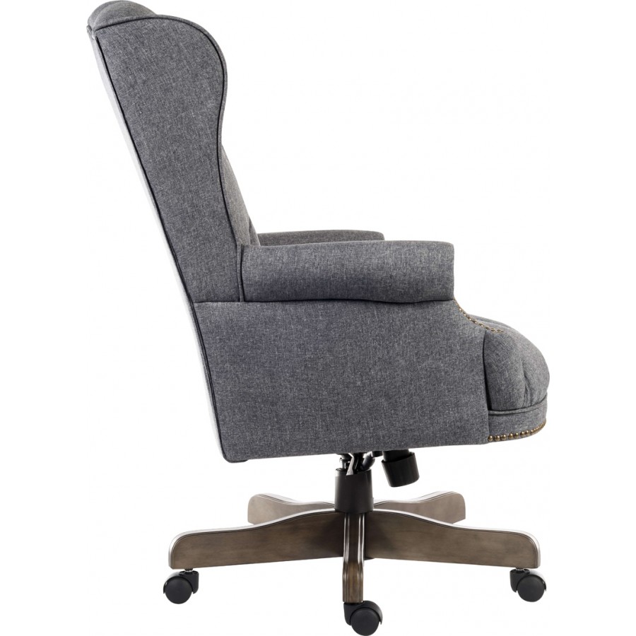 Corringham Traditional Grey Fabric Chair